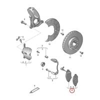 Remblokkenset, schijfrem 0252511720PD - thumbnail