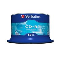 Verbatim 43351 700MB 52x extra bescherming CD-R - 50 Pack spindel - thumbnail