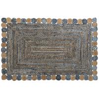 Tapijt DKD Home Decor Blauw Multicolour Indiaas (200 x 290 x 1 cm) - thumbnail