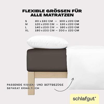 Schlafgut Schlafgut EASY Jersey Elasthan Hoeslaken M - 120x200 - 130x220 790 Sand Deep