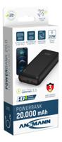 Ansmann PB320PD Powerbank 20000 mAh USB PD LiPo USB-A, USB-C Zwart - thumbnail