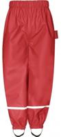 Playshoes regenbroek fleece gevoerd Uni Rood-128 - thumbnail