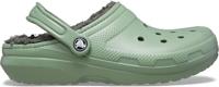 Crocs Classic Lined Pantoffel Moss/Multi M11 - thumbnail