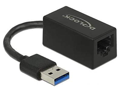 DeLOCK SuperSpeed USB-A (USB 3.1 Gen 1) male > Gigabit LAN 10/100/1000 Mbps compact adapter
