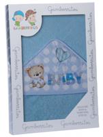 Gamberritos badcape hartje junior 100 x 100 cm katoen - thumbnail