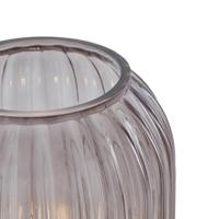 QAZQA Art Deco vloerlamp zwart met smoke glas - Rid - thumbnail