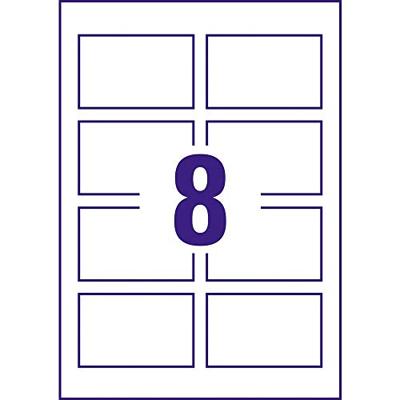 Avery-Zweckform C32015-10 Bedrukbare visitekaarten, gladde kant 85 x 54 mm Wit 80 stuk(s) Papierformaat: DIN A4 Avery-Zweckform C32015-10 Bedrukbare visitekaarten, gladde kant 85 x 54 mm Wit 80 stuk(s) Papierformaat: DIN A4