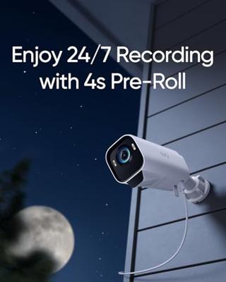 eufy Security 15ft/4,5m USB-A naar USB-C voedingskabel, compatibel met eufyCam S3 Pro en alle aankomende eufy batterijcamera's, continue voeding en 24/7 beveiliging.
