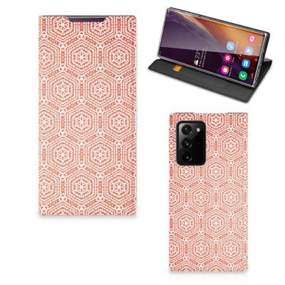 Samsung Galaxy Note 20 Ultra | Hoesje met Magneet | Pattern Orange