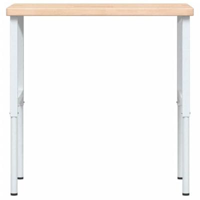 VidaXL Werkbank rechthoekig 100x60x(73-99,5) cm massief eikenhout VidaXL Werkbank rechthoekig 100x60x(73-99,5) cm massief eikenhout