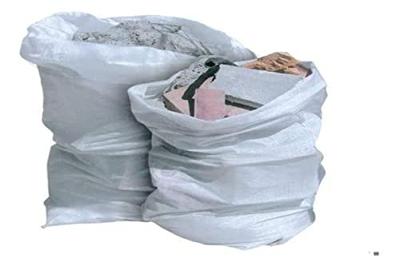 Puinzak Seimark Wit Raffia 60 x 100 cm (10 Stuks)