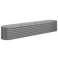 Plantenbak 224x40x36 cm gepoedercoat staal grijs - thumbnail