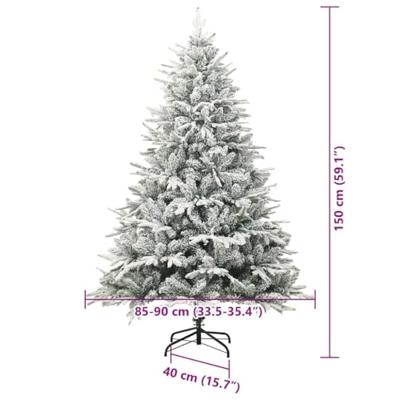 VidaXL Artificial pre-lit kerstboom met ballenset groen 150 cm VidaXL Artificial pre-lit kerstboom met ballenset groen 150 cm