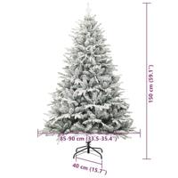 VidaXL Artificial pre-lit kerstboom met ballenset groen 150 cm - thumbnail