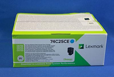 Lexmark Toner 74C2SCE Origineel Cyaan 7000 bladzijden 74C2SCE