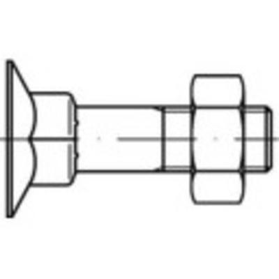 TOOLCRAFT 111747 Verzonken schroeven met vierkante hals M8 60 mm Buitenzeskant DIN 605 Staal 200 stuk(s)