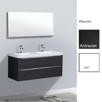 Badkamermeubelset Sanilux Senza 120x47x50 cm Hoogglans Antraciet - thumbnail