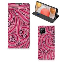 Samsung Galaxy A42 | Bookcase | Swirl Pink - thumbnail