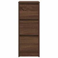 Dressoir 29,5x34x76 cm bewerkt hout bruin eikenkleurig - thumbnail