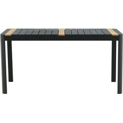 Nohr Tuintafel 'Lynnetta' 150 x 90cm, kleur Zwart