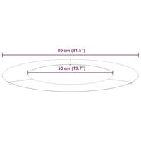 VidaXL Geschikt voor platte boomring zwart ø50 / 80 cm staal - thumbnail