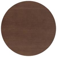 Eettafel bruin massief hout rubber - thumbnail