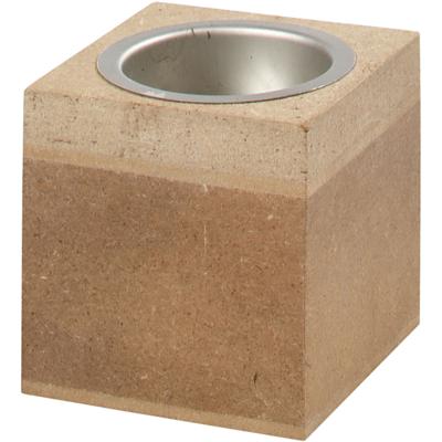 Waxinelichthouder creativ company 6x6x6cm mdf