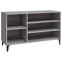 VidaXL Schoenenkast 102x36x60 cm bewerkt hout sonoma grijs - thumbnail