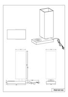 Trio Zwarte schemerlampHaley met Qi charger - R59100132 - thumbnail