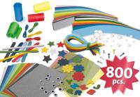 Lena Knutselkoffer Jumbo Blauw 800 stuks - thumbnail