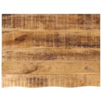 Tafelblad met natuurlijke rand 80x60x2,5 cm massief mangohout - thumbnail