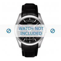 Horlogeband Tissot T0354101605100A XS / T610028591 Leder Zwart 22mm - thumbnail