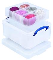 Really Useful Box opbergdoos 21 liter, transparant - thumbnail