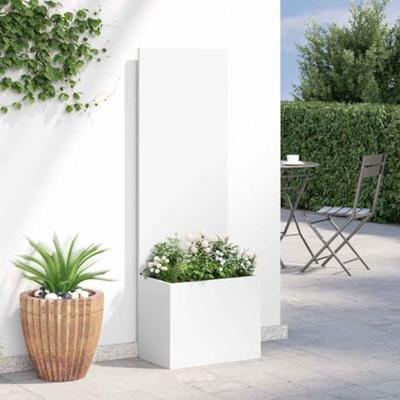 Tuinplant met Decoratief Paneel Wit 50 x 140 cm