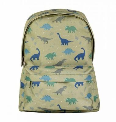Kleine rugzak voor jongen DINOS A Little Lovely Company kaki - thumbnail