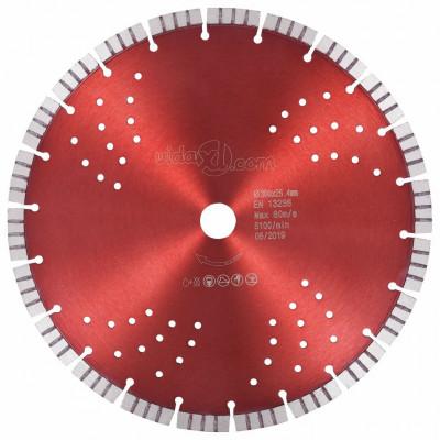VidaXL Diamantzaagblad met turbo en gaten 300 mm staal VidaXL Diamantzaagblad met turbo en gaten 300 mm staal