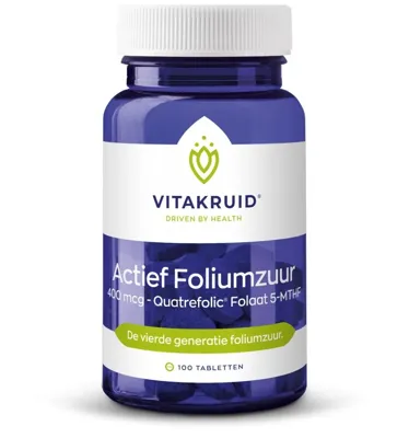 Vitakruid Actief Foliumzuur Quatrefolic® 5-MTHF 400 mcg