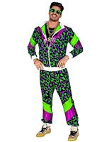 Neon Trainingspak Party Animal Groen/Paars - thumbnail