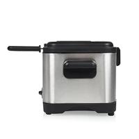 Princess 182612 Mini Friteuse 1.5L 1000W RVS/Zwart - thumbnail