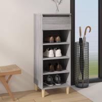 VidaXL Schoenenkast 40x36x105 cm bewerkt hout grijs sonoma - thumbnail