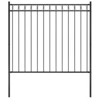 VidaXL Tuinhek 1,7x1,5 m staal zwart - thumbnail