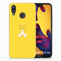 Huawei P20 Lite Telefoonhoesje met Naam Baby Leopard - thumbnail