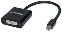 Manhattan 152549 Actieve Mini DisplayPort Mannelijke naar DVI-I Dual Link Female Vrouwelijke Zwart - thumbnail