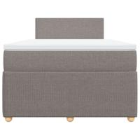 Boxspring met matras stof taupe 120x200 cm - thumbnail