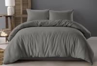 Zensation 3D Embossed - Antraciet 1-persoons (140 x 200/220 cm + 1 kussensloop) Dekbedovertrek - thumbnail