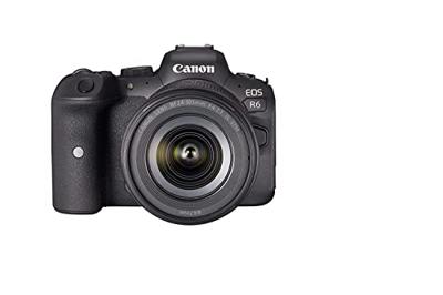 Canon EOS R6 Systeemcamera, Behuizing Met Lens RF 24-105 mm F4-7.1 IS STM, Spiegelloos, 20,1 MP, 4K UHD, 5-Assige Beeldstabilisator, 7,5 cm Vari-Angle LCD II, Zwart