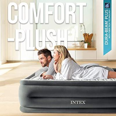 Intex 67768NP Comfort Plush Luchtbed 191x137x33 cm Grijs
