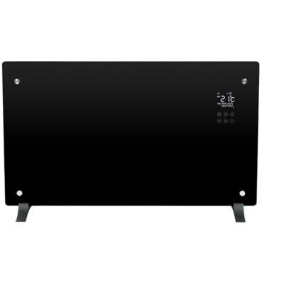 Convector Verwarming Eurom Alutherm Verre 1500W Voor in de Badkamer met Wi-Fi en Glazen Behuizing Zwart - thumbnail