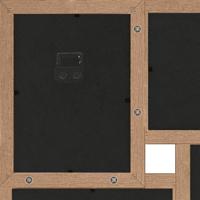 VidaXL Fotolijst voor 24x(10x15 cm) foto mdf lichtbruin - thumbnail