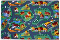 Speeltapijt Stad 140x200cm - thumbnail